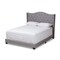 Baxton Studio Alesha Modern Grey Upholstered Full Size Bed 149-8929 - alternate 1